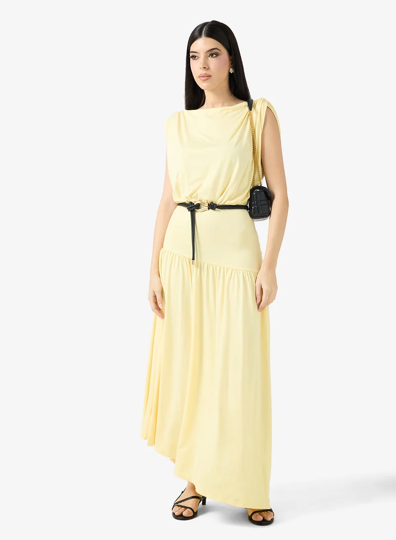 ELLA One Shoulder Draped Dress